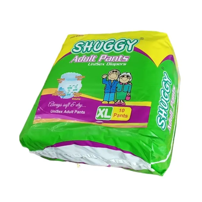 Shuggy Unisex Adult Diapers Xlarge 10'S